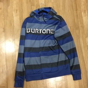 Burton day ride blue full zip hoodie